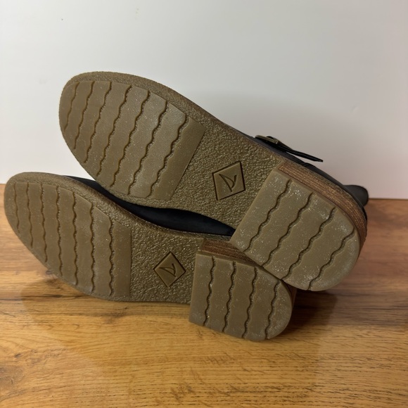 Sperry Women’s Black Leather Boots with Zipper, Size 7, Pristine Condition - Picture 3 of 8